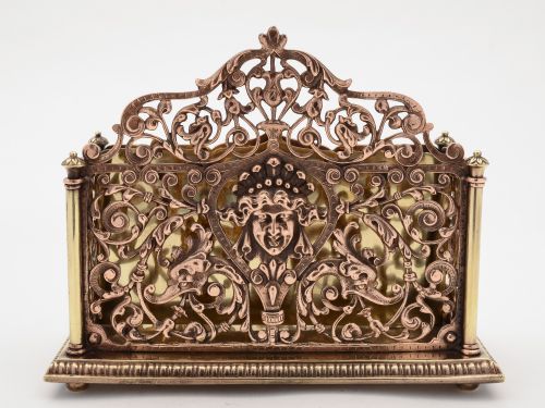 A Grand Victorian Brass Letter/Document Rack c. 1880