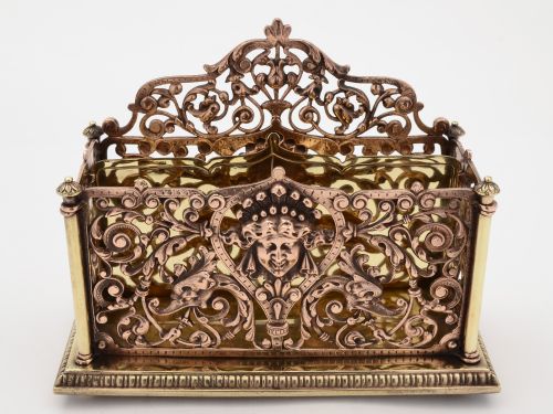 A Grand Victorian Brass Letter/Document Rack c. 1880