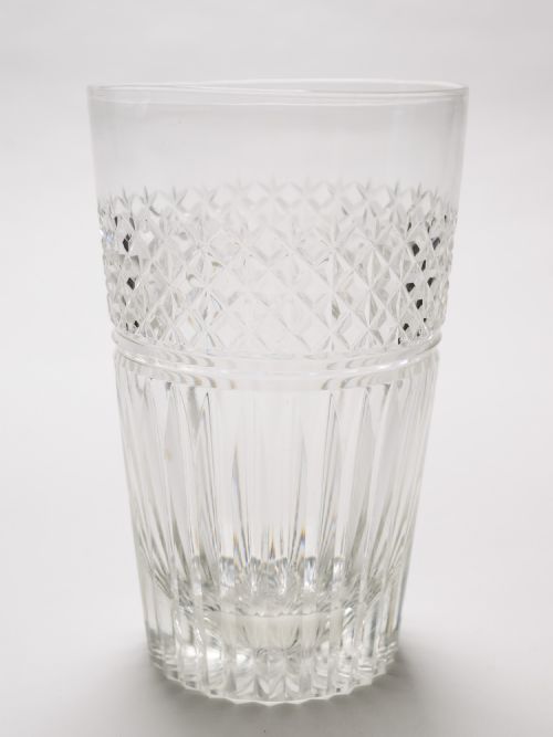 Pair of Large Cut Glass Edwardian Tumblers