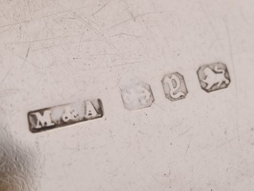 Victorian Embossed Sterling Silver Jam Spade and Butter Knife