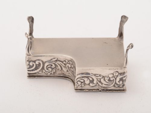 Unusual Edwardian Harpsichord Pill Box Hallmarked 1902