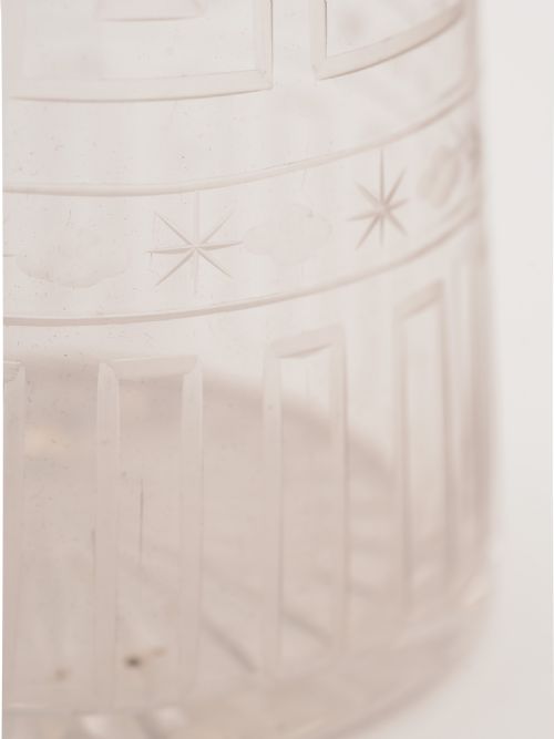 Tall Victorian Cut Glass Claret Jug Circa 1890