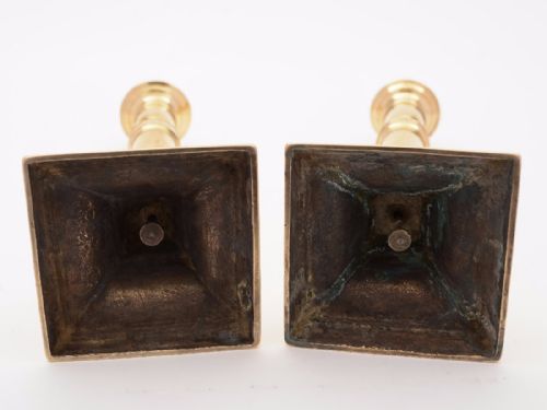 Pair of Georgian Brass Candlesticks Circa 1820