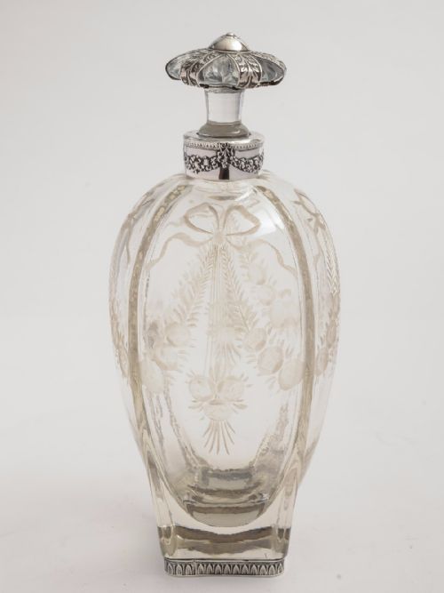Dutch Decanter with Silver Mounts Circa 1912