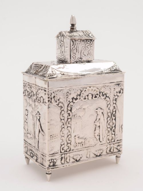 Dutch Silver Tea Caddy Circa 1912