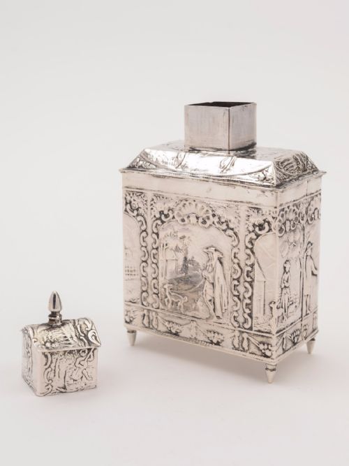 Dutch Silver Tea Caddy Circa 1912