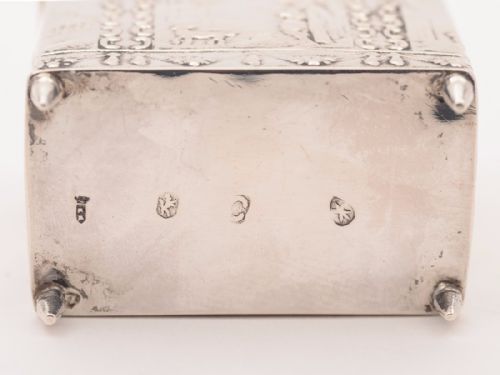 Dutch Silver Tea Caddy Circa 1912