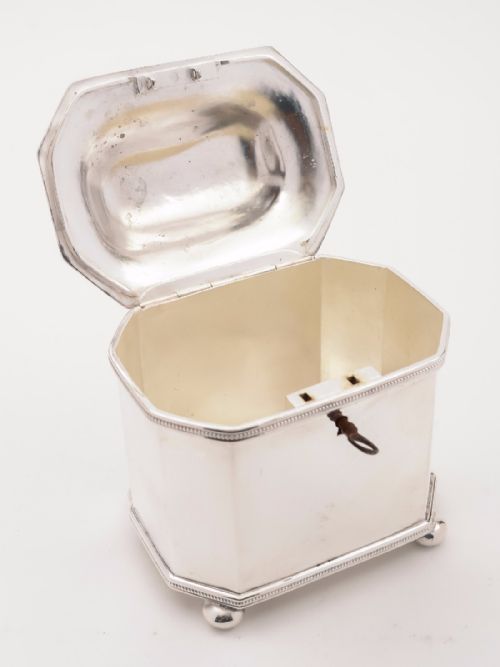 Victorian Silver Plated Tea Caddy  Circa 1840
