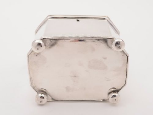 Victorian Silver Plated Tea Caddy  Circa 1840