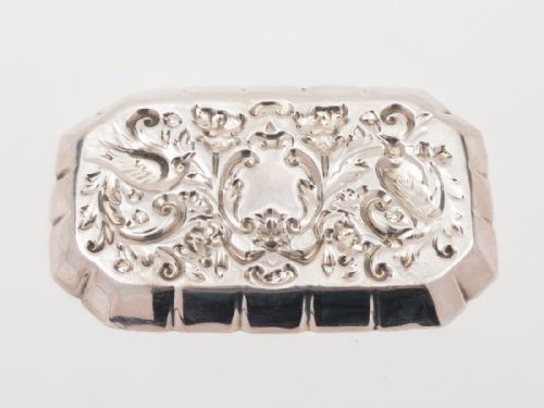 Victorian Silver Trinket Tray London 1890