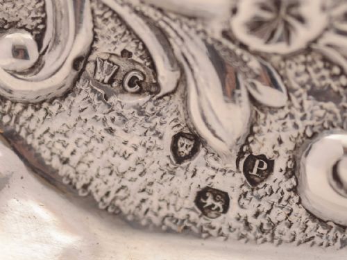 Victorian Silver Trinket Tray London 1890