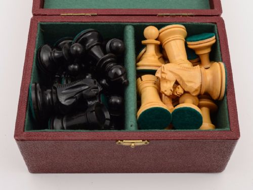 Boxed Staunton Style Chess Set Circa 1920