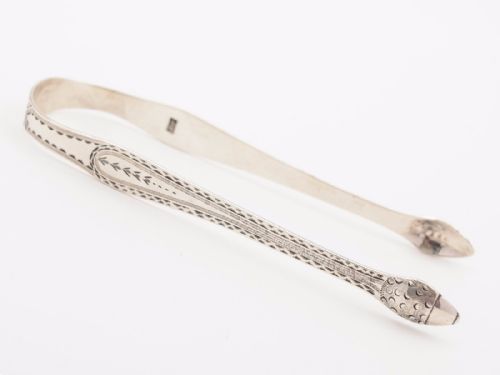 Hester Bateman Silver Sugar Tongs Circa 1800