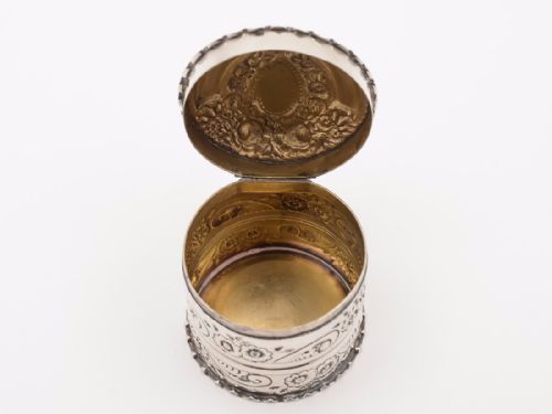 Victorian Silver Vanity Box Birmingham 1894