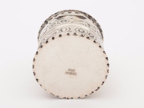 Victorian Silver Vanity Box Birmingham 1894