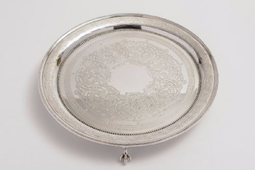 Victorian Silver Plated Salver 1865