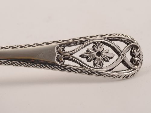 Pair of Edwardian Silver Serving Spoons