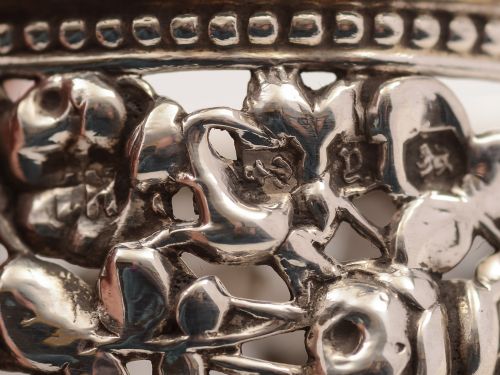 Victorian Cased Silver Napkin Ring 1898