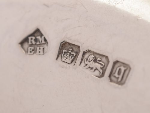 Edwardian Silver Lidded Cut Glass Preserve Pot 1908