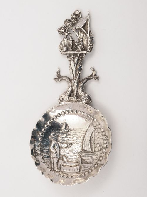Dutch Silver Caddy Spoon London 1899