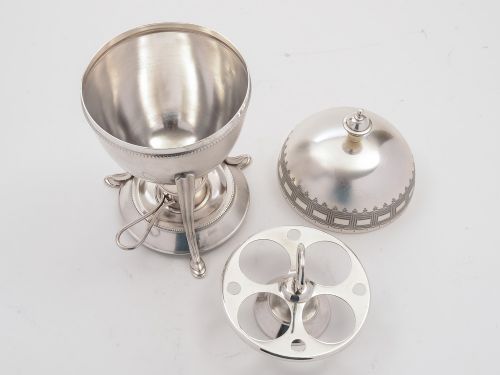 Victorian Silver Plated Egg Coddler Circa 1880