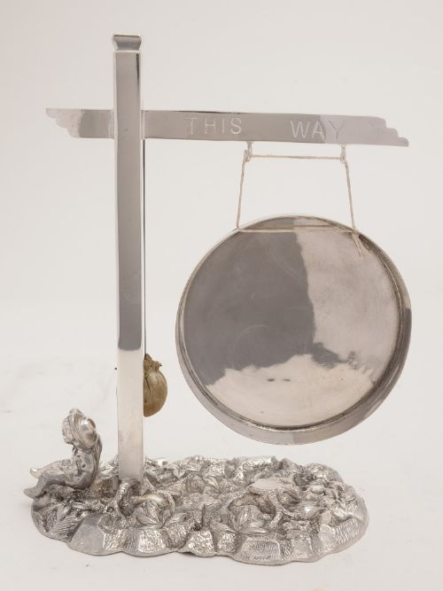 Victorian Novelty Dinner Gong Circa 1880