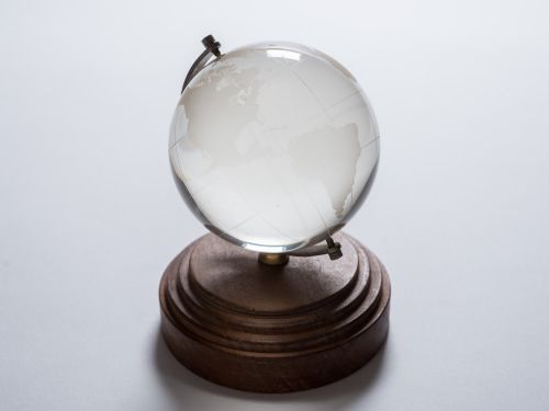 Glass Globe Paperweight Circa 1920
