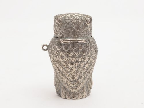 Novelty Victorian Owl Vesta Circa 1890