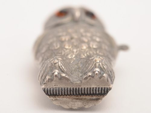 Novelty Victorian Owl Vesta Circa 1890