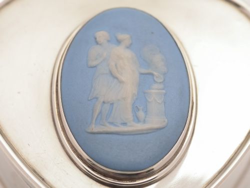 Edwardian Silver Heart Shaped Trinket Box Chester 1904