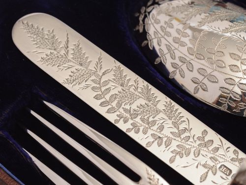 Victorian Cased Christening Set Circa 1890