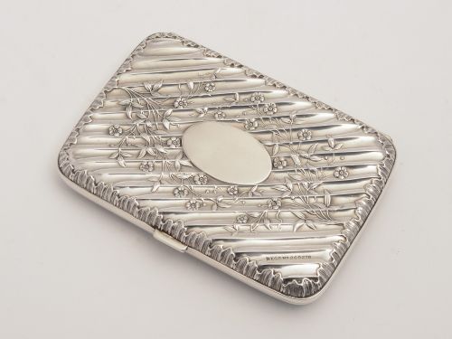 Victorian Silver Cigar Case Sheffield 1897