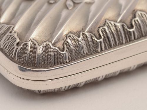 Victorian Silver Cigar Case Sheffield 1897