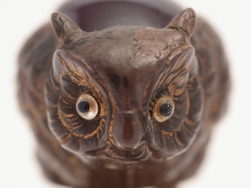 Victorian Novelty Owl Brush Wipe Circa 1880