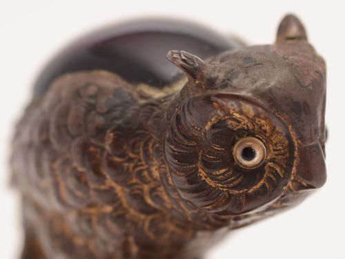 Victorian Novelty Owl Brush Wipe Circa 1880