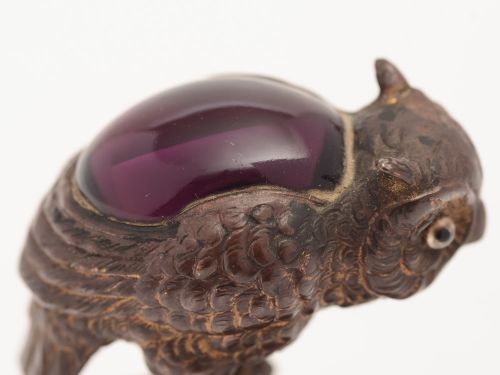 Victorian Novelty Owl Brush Wipe Circa 1880