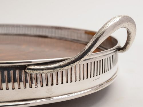 Large Victorian Oak Gallery Tray Circa 1890