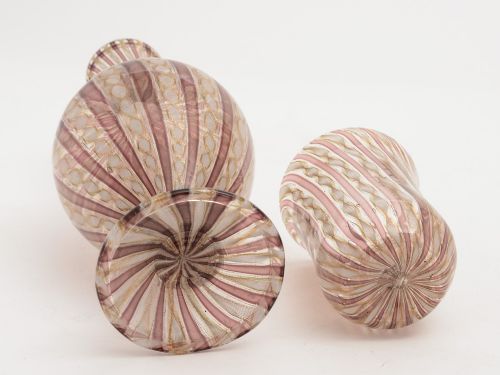 Purple Venetian Revival Carafe with Tumbler Circa 1880