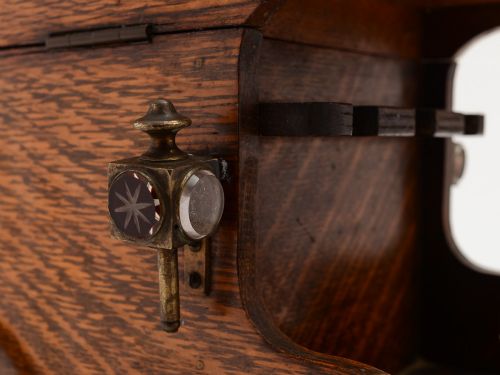 Victorian Oak Smokers Companion Wagon Circa 1880