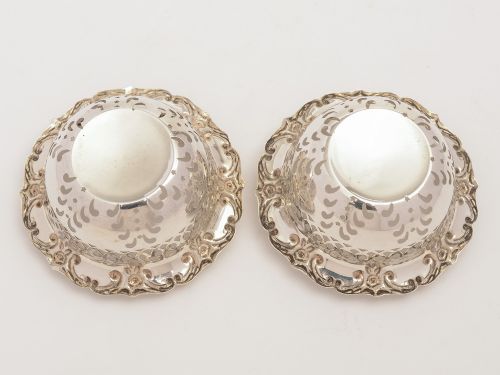 Pair of Edwardian Silver Baskets Birmingham 1903