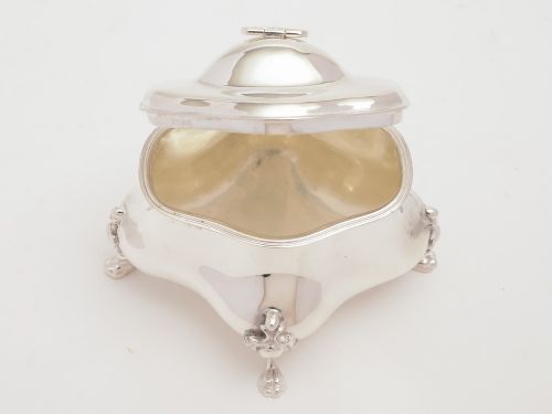 Edwardian Silver Tea Caddy Chester 1902