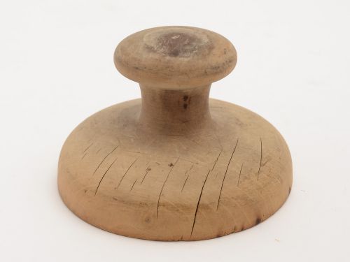 Victorian Pine Swan Butter Stamp Circa 1890