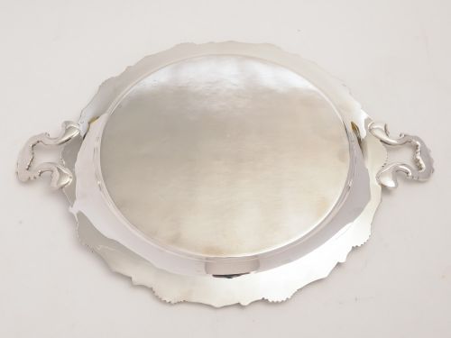 1920s Silver Plated Drinks/Hors d'oeuvre Tray