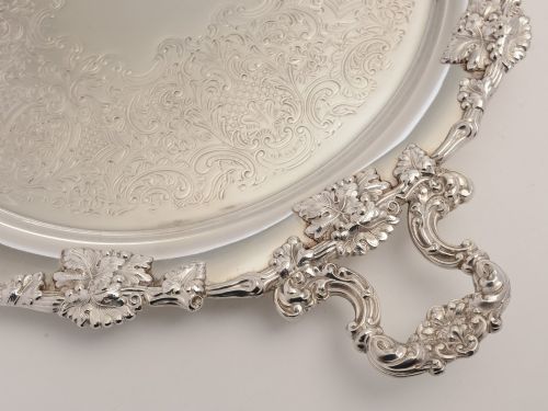 1920s Silver Plated Drinks/Hors d'oeuvre Tray