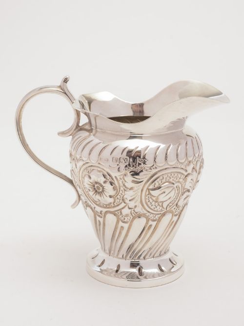 Victorian Silver Cream Jug Sheffield 1890