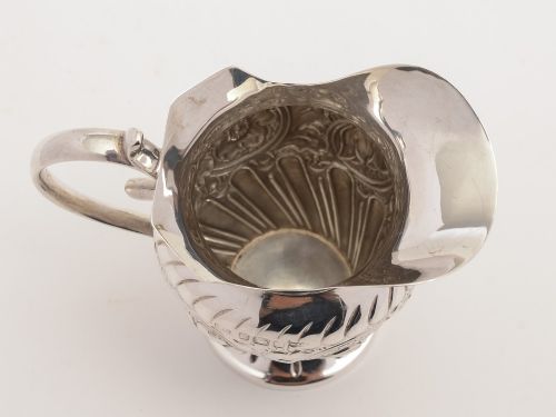 Victorian Silver Cream Jug Sheffield 1890