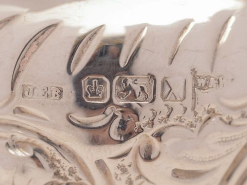 Victorian Silver Cream Jug Sheffield 1890