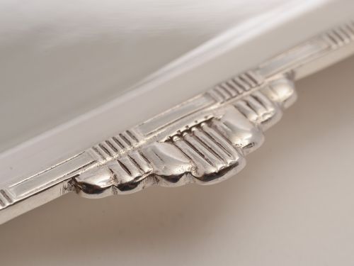 Art Deco Silver Plated Salver Circa 1925