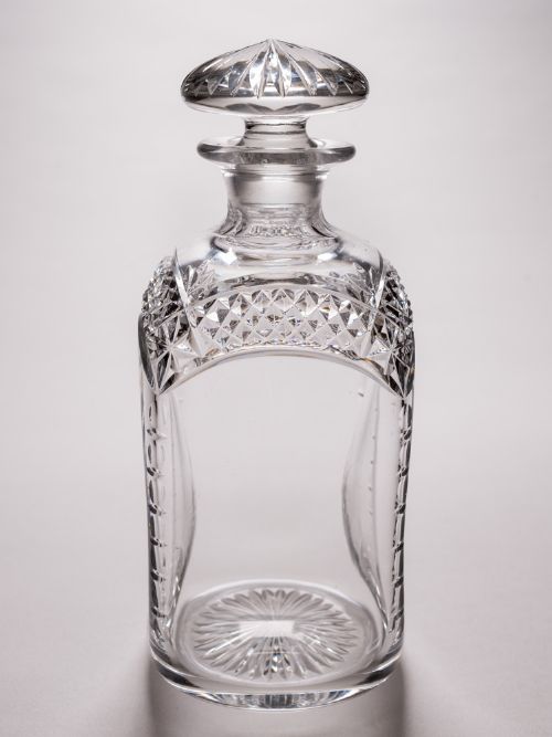 Edwardian Square Cut Glass Decanter Circa 1905