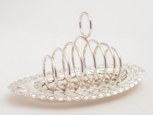 Edwardian Silver Plated Toast/Letter Rack Circa 1905